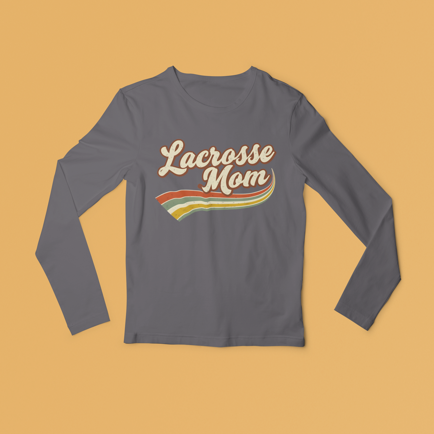 Retro Lacrosse Mom Long Sleeved Tee
