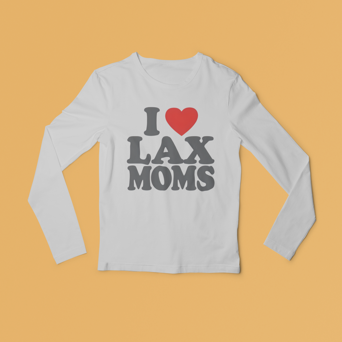 I Heart LAX Moms Long Sleeved Tee