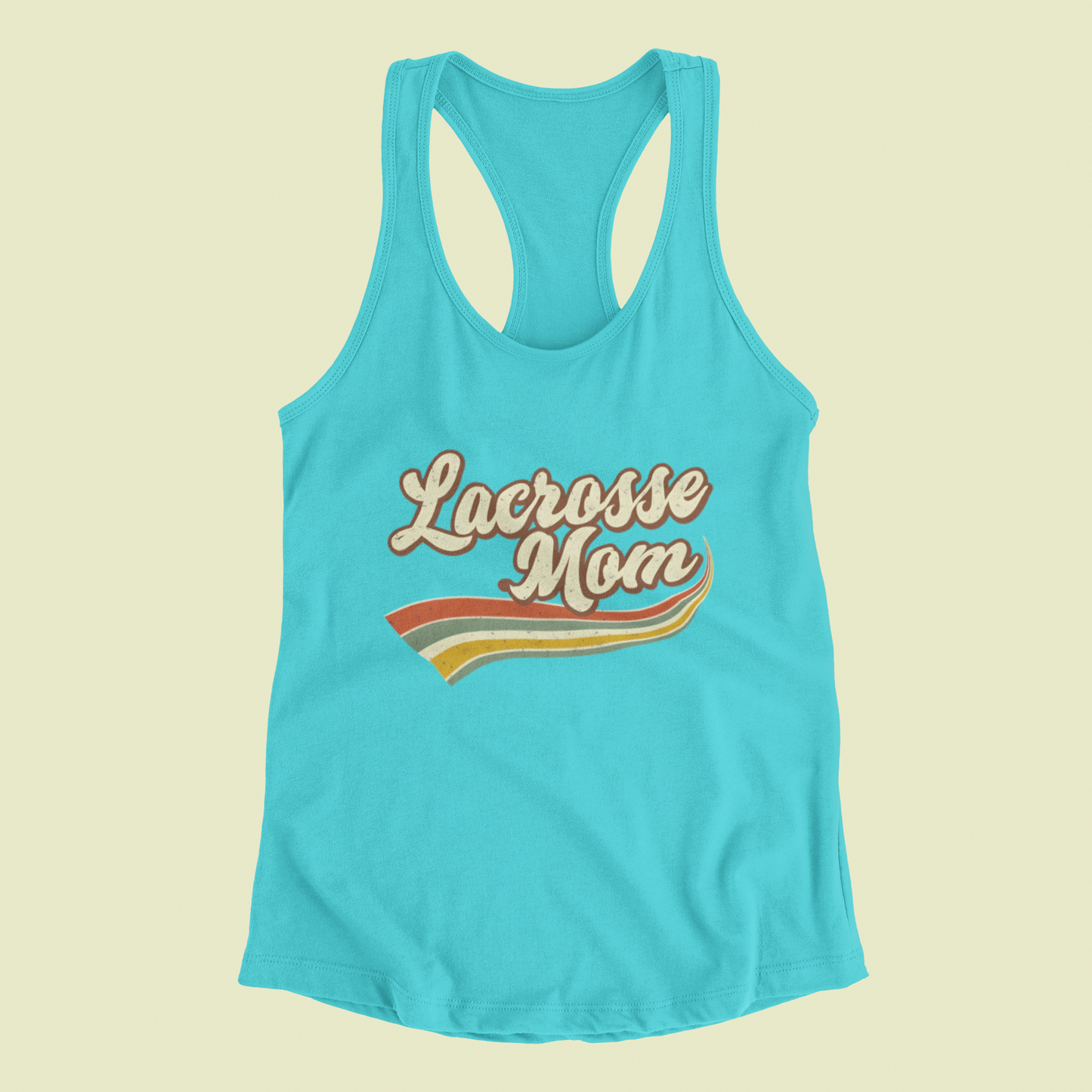 Retro Lacrosse Mom Tank