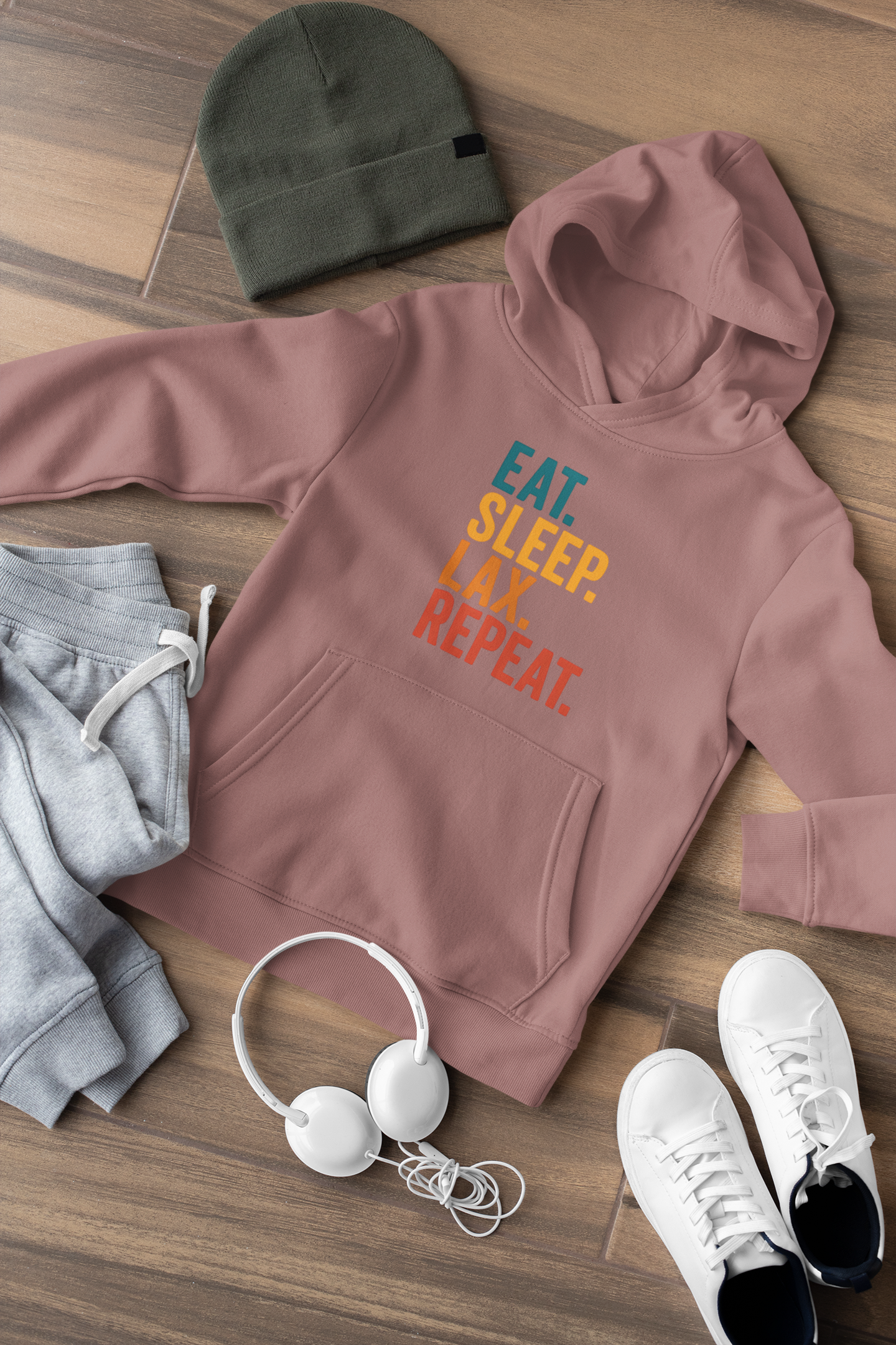 Eat.Sleep.LAX.Repeat Youth Fleece Hoodie