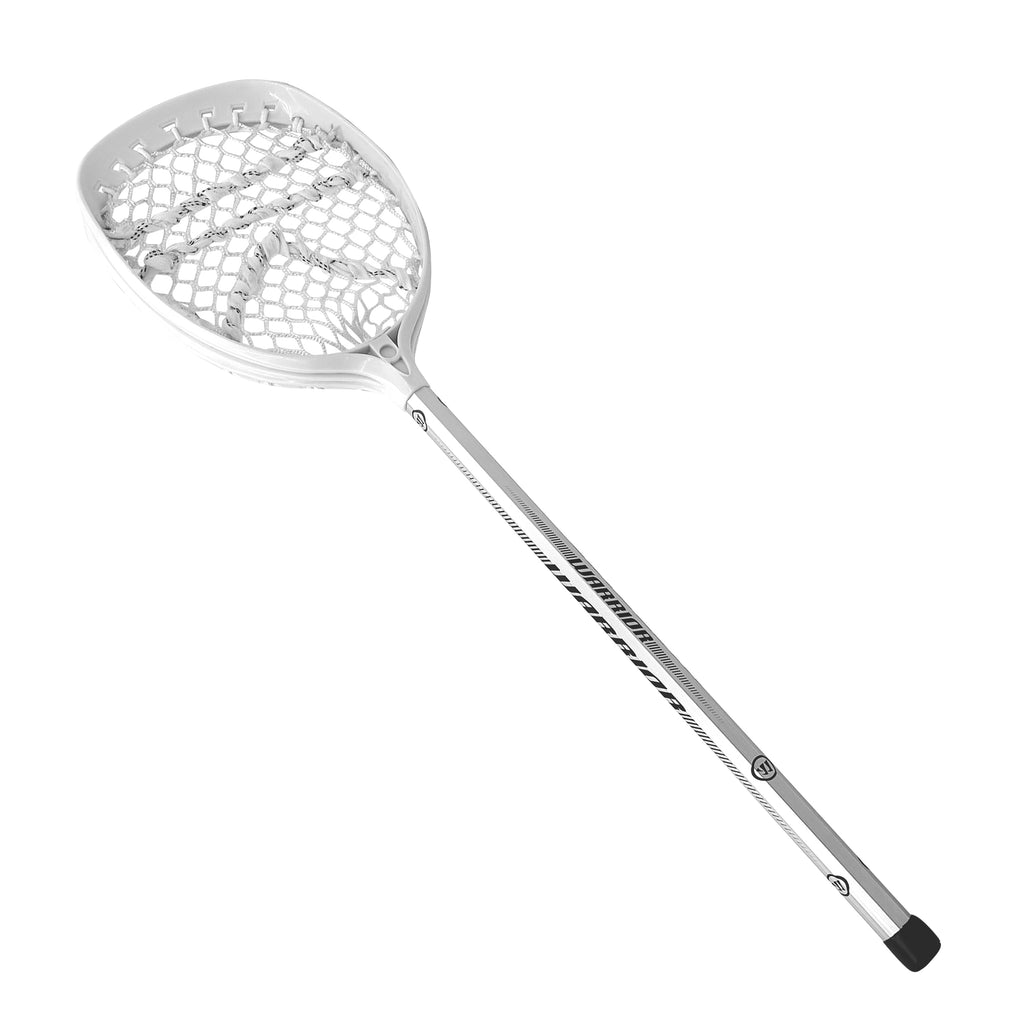 Junior Recreational Aluminum Lacrosse Goalie Stick - All New Silver and White - 32" X 10"