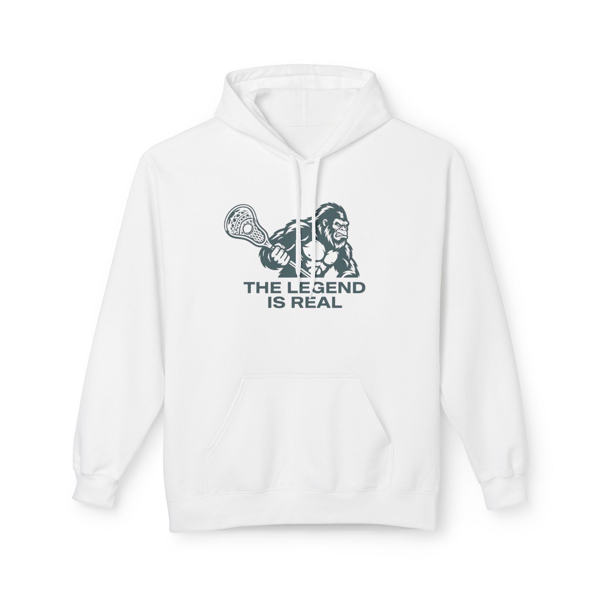 LAXsquatch Blue - Adult Fleece Hoodie