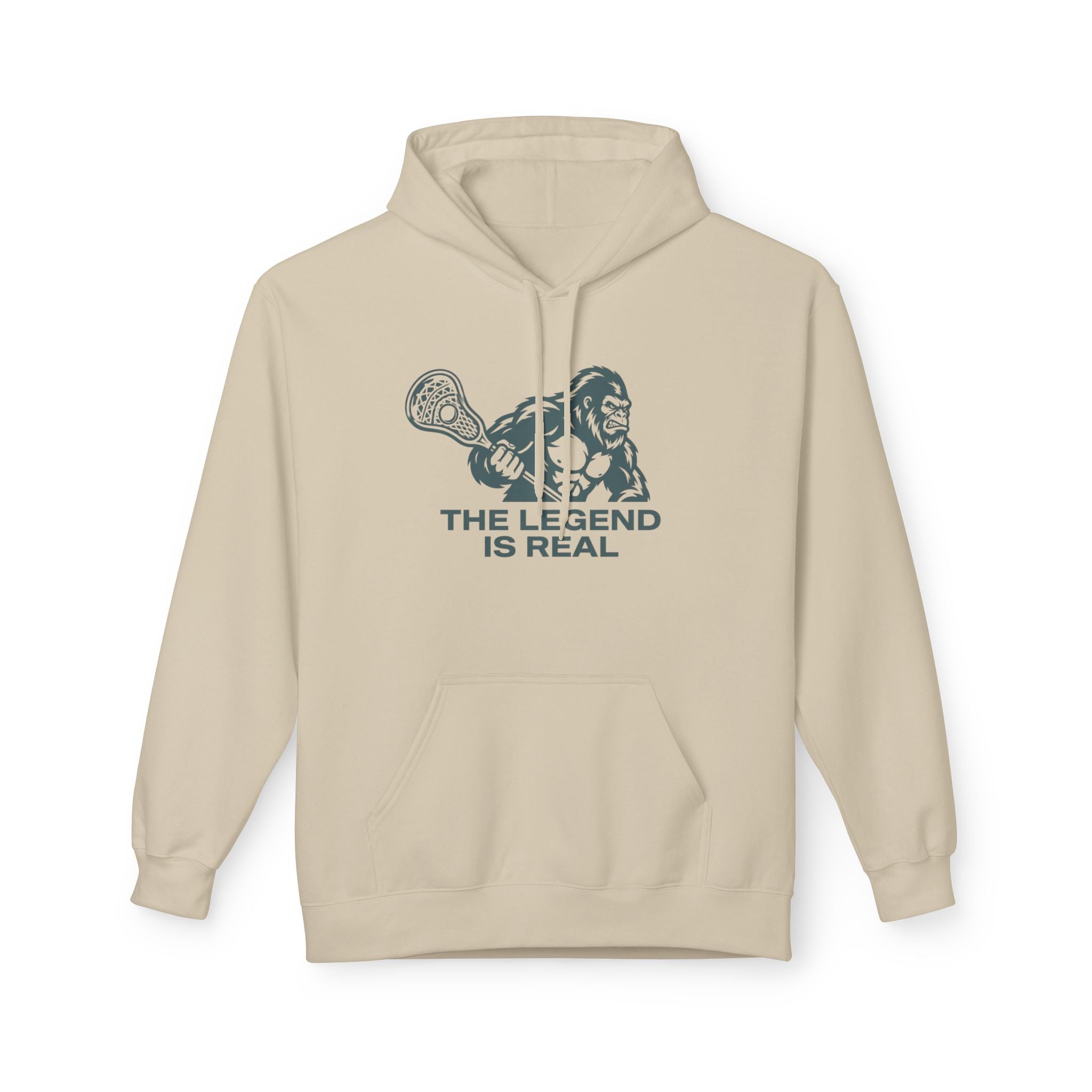 LAXsquatch Blue - Adult Fleece Hoodie