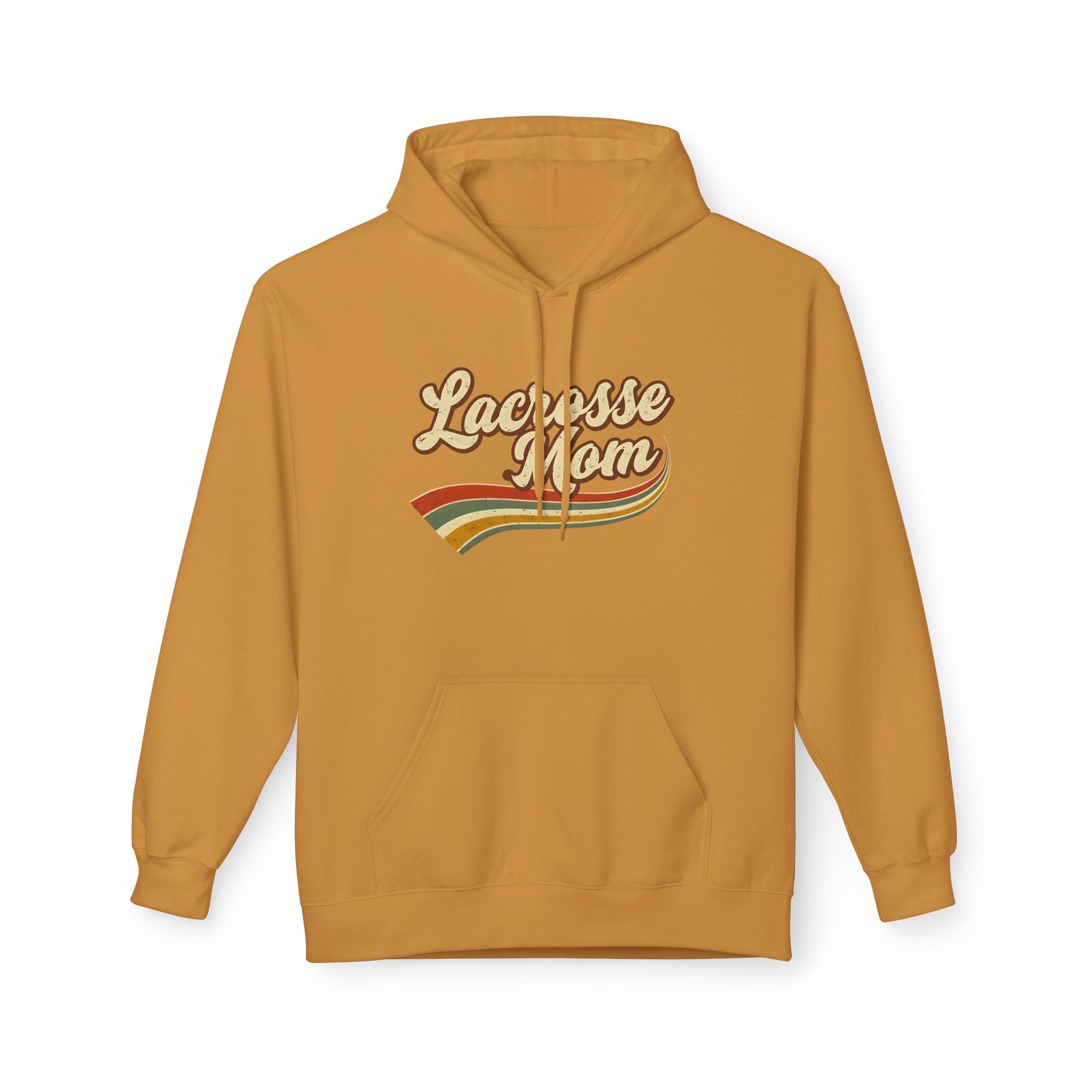 Retro Lacrosse Mom — Adult  Fleece Hoodie
