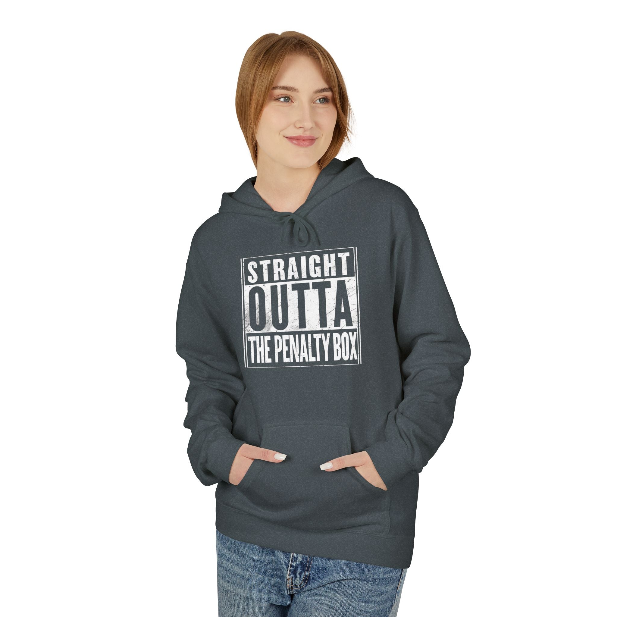 Straight Outta The Penalty Box - Adult Fleece Hoodie