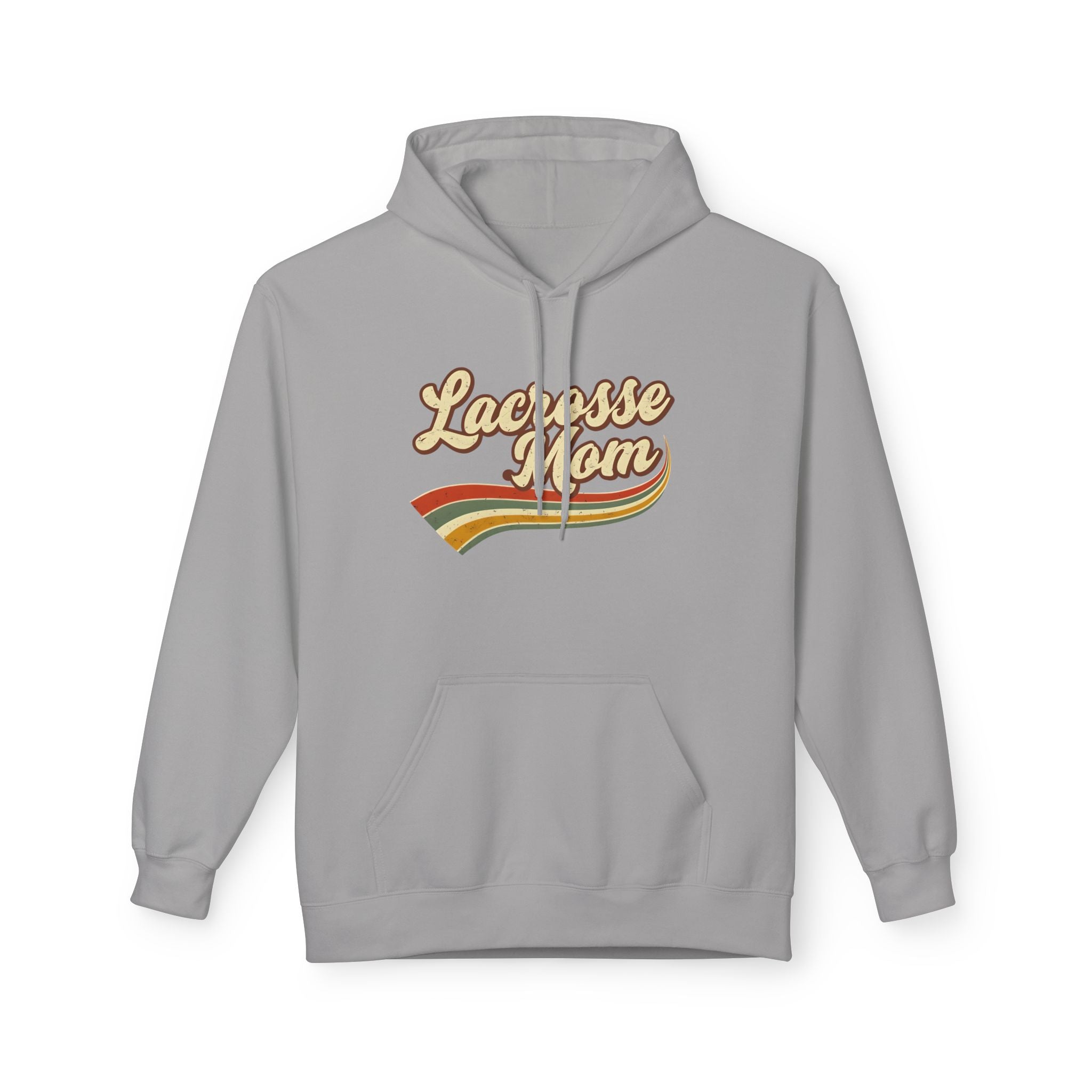Retro Lacrosse Mom — Adult  Fleece Hoodie