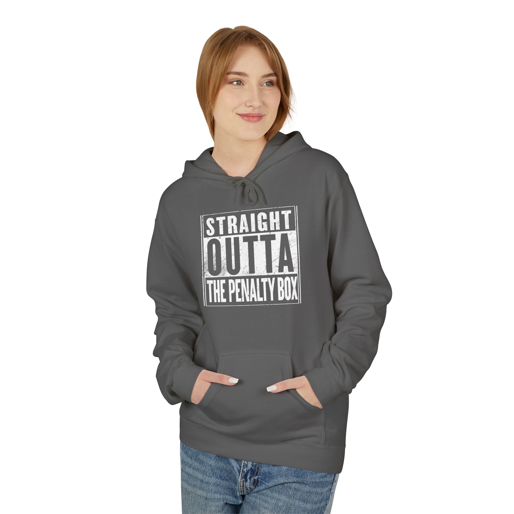 Straight Outta The Penalty Box - Adult Fleece Hoodie