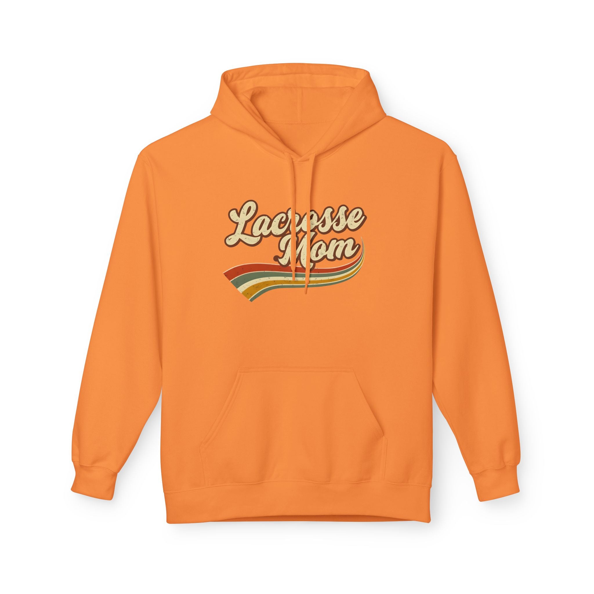 Retro Lacrosse Mom — Adult  Fleece Hoodie