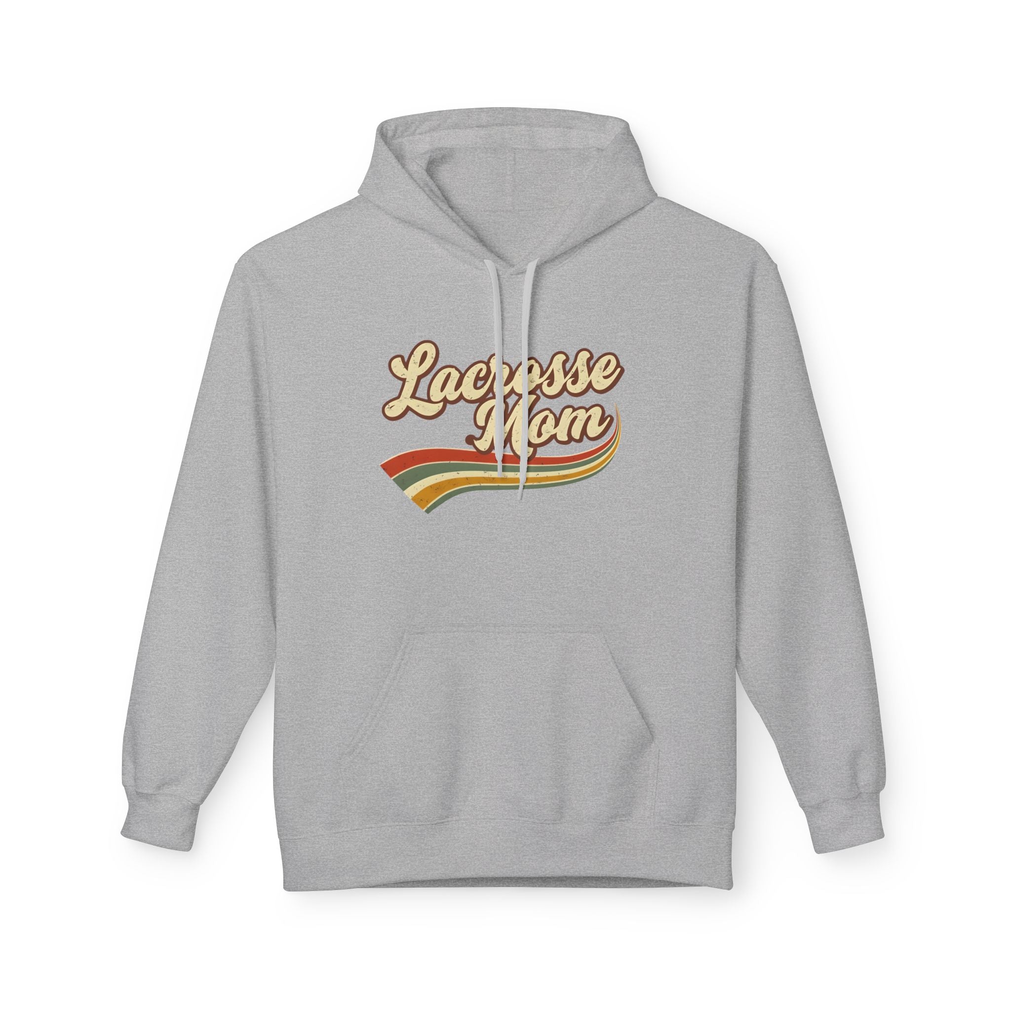Retro Lacrosse Mom — Adult  Fleece Hoodie