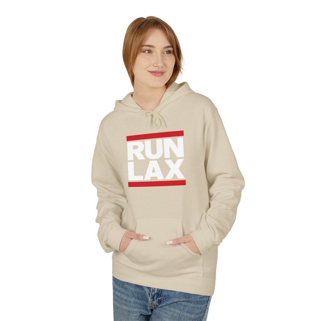 RUN LAX - Adult Fleece Hoodie