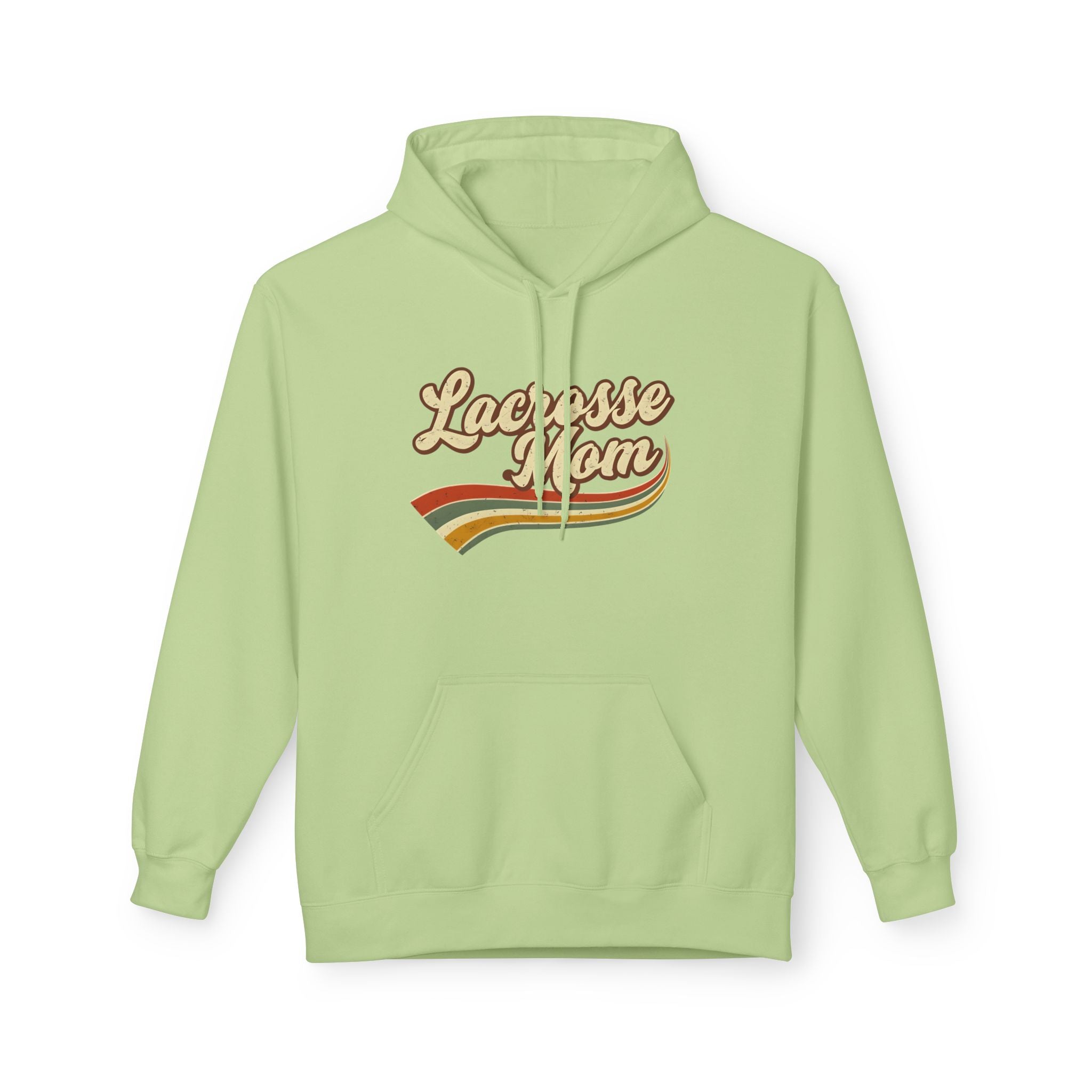 Retro Lacrosse Mom — Adult  Fleece Hoodie