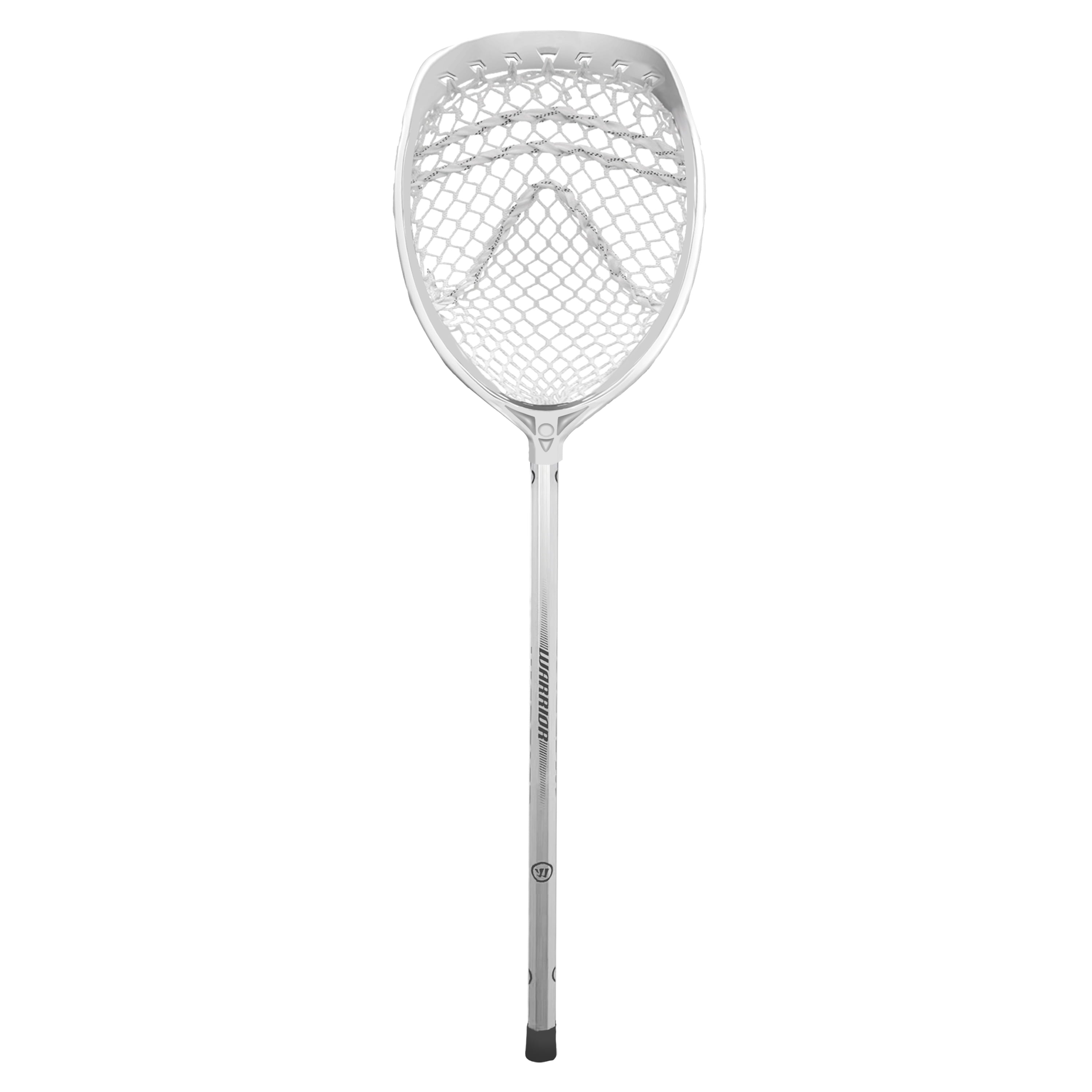 Junior Recreational Aluminum Lacrosse Goalie Stick - All New Silver and White - 32" X 10"