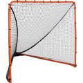 VEVOR Lacrosse Goal, 6' X 6' Lacrosse Net, Folding Portable Backyard Lacrosse Training Equipment, Steel Frame Training Net, Quick & Easy Setup Lacrosse Goal, Perfect for Adult Training, Orange