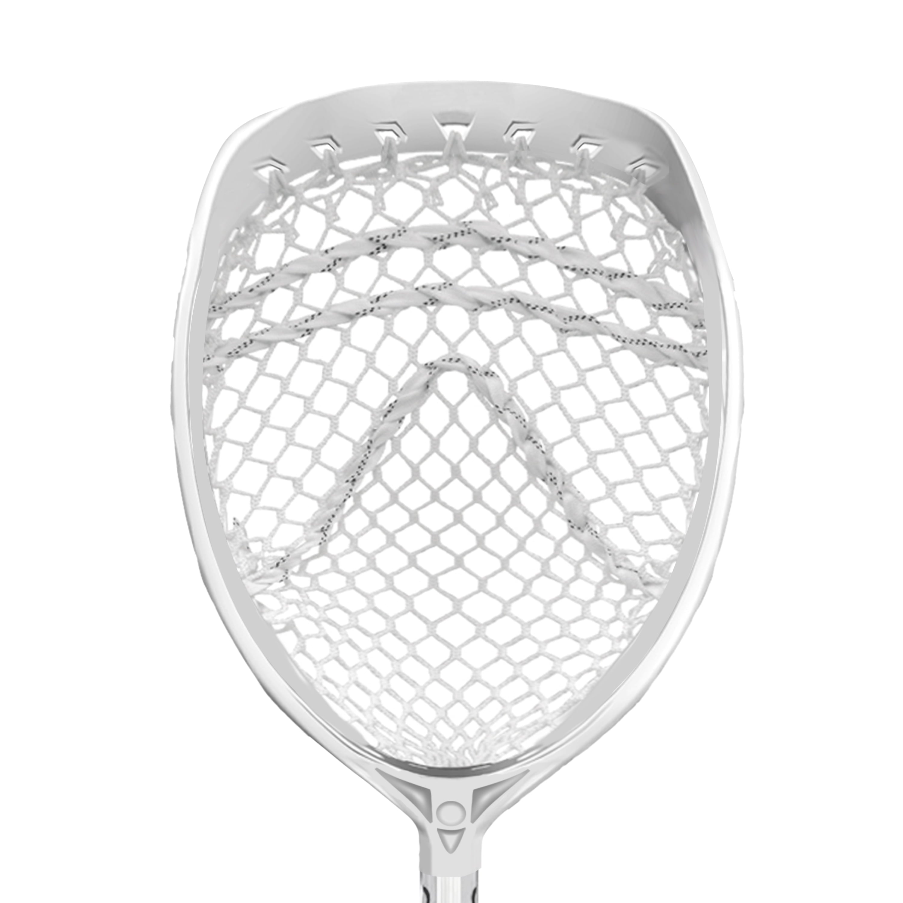 Junior Recreational Aluminum Lacrosse Goalie Stick - All New Silver and White - 32" X 10"