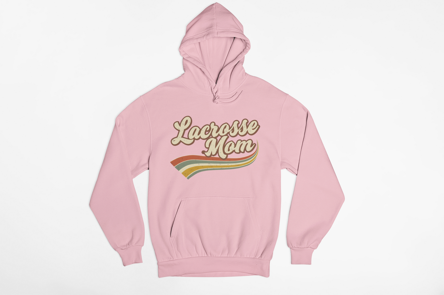 Retro Lacrosse Mom Fleece Hoodie