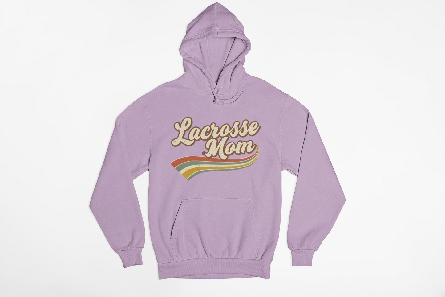Retro Lacrosse Mom Fleece Hoodie