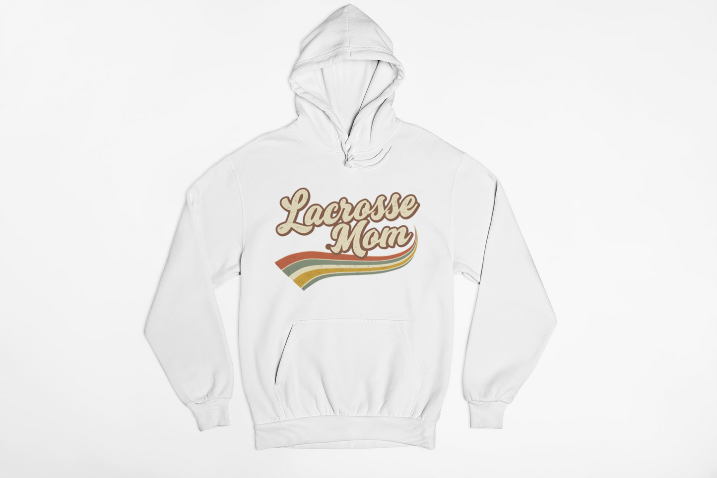 Retro Lacrosse Mom Fleece Hoodie