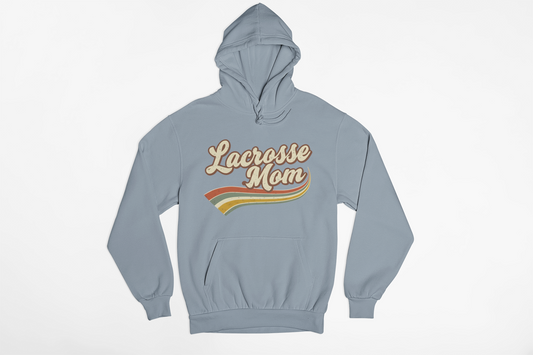 Retro Lacrosse Mom Fleece Hoodie