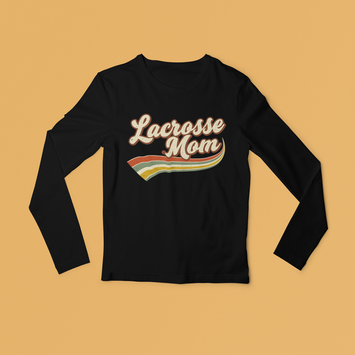 Retro Lacrosse Mom Long Sleeved Tee
