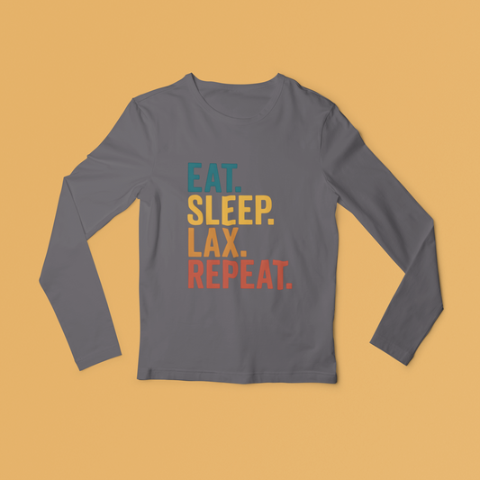 Eat.Sleep.LAX.Repeat Long Sleeved Tee