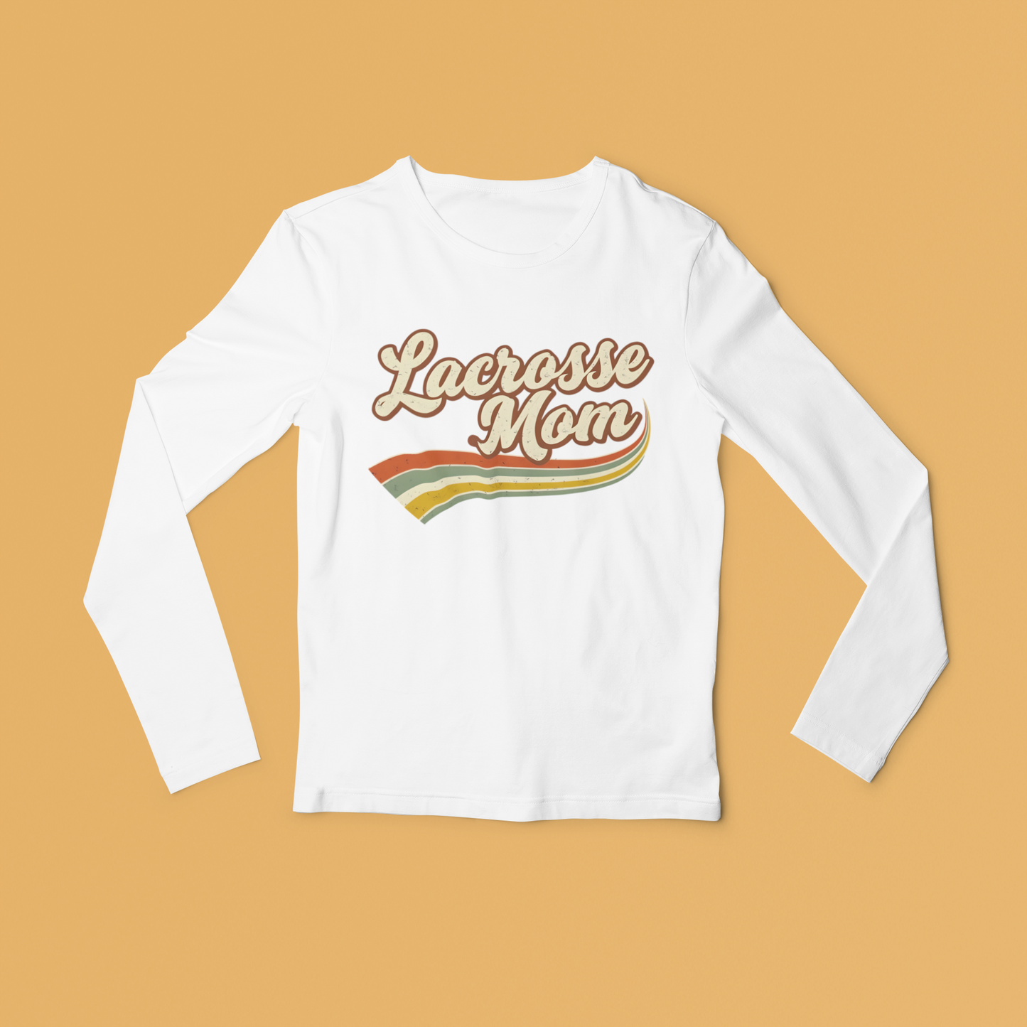 Retro Lacrosse Mom Long Sleeved Tee