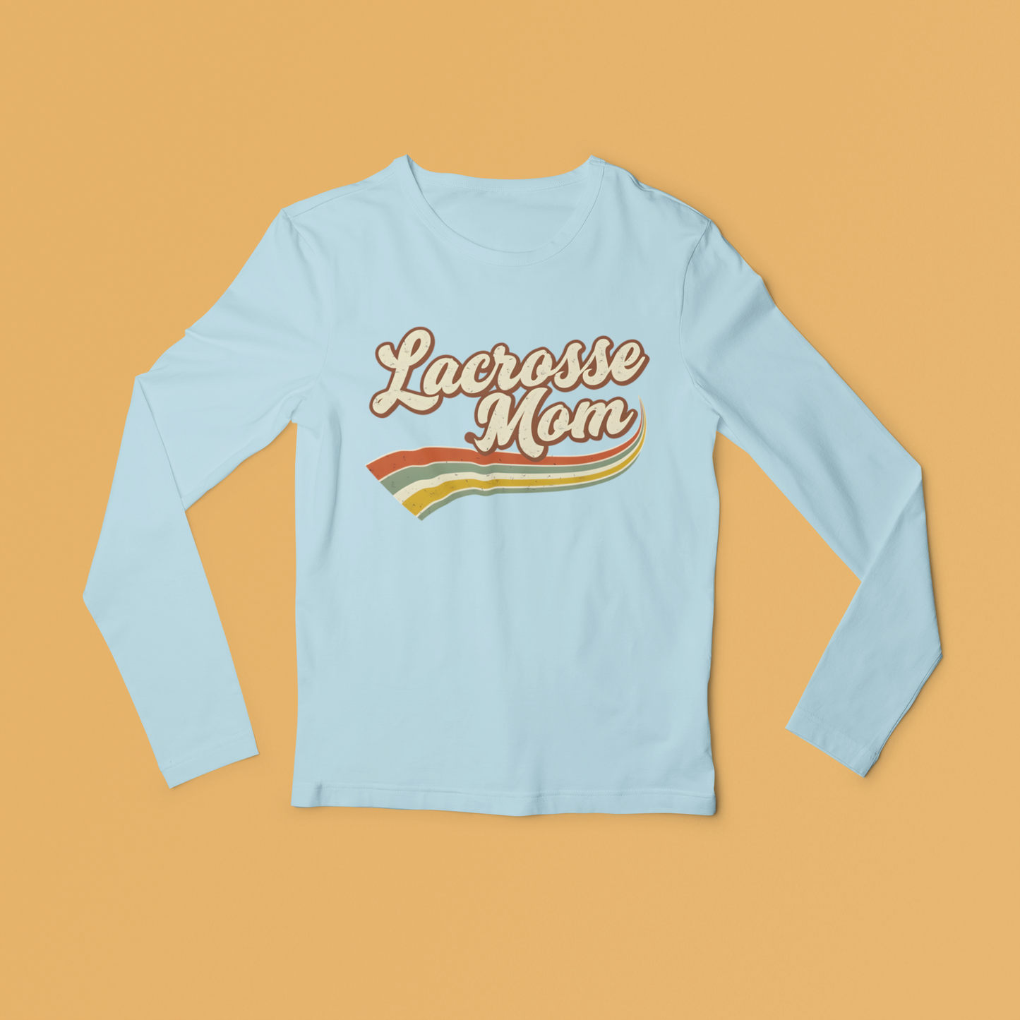 Retro Lacrosse Mom Long Sleeved Tee