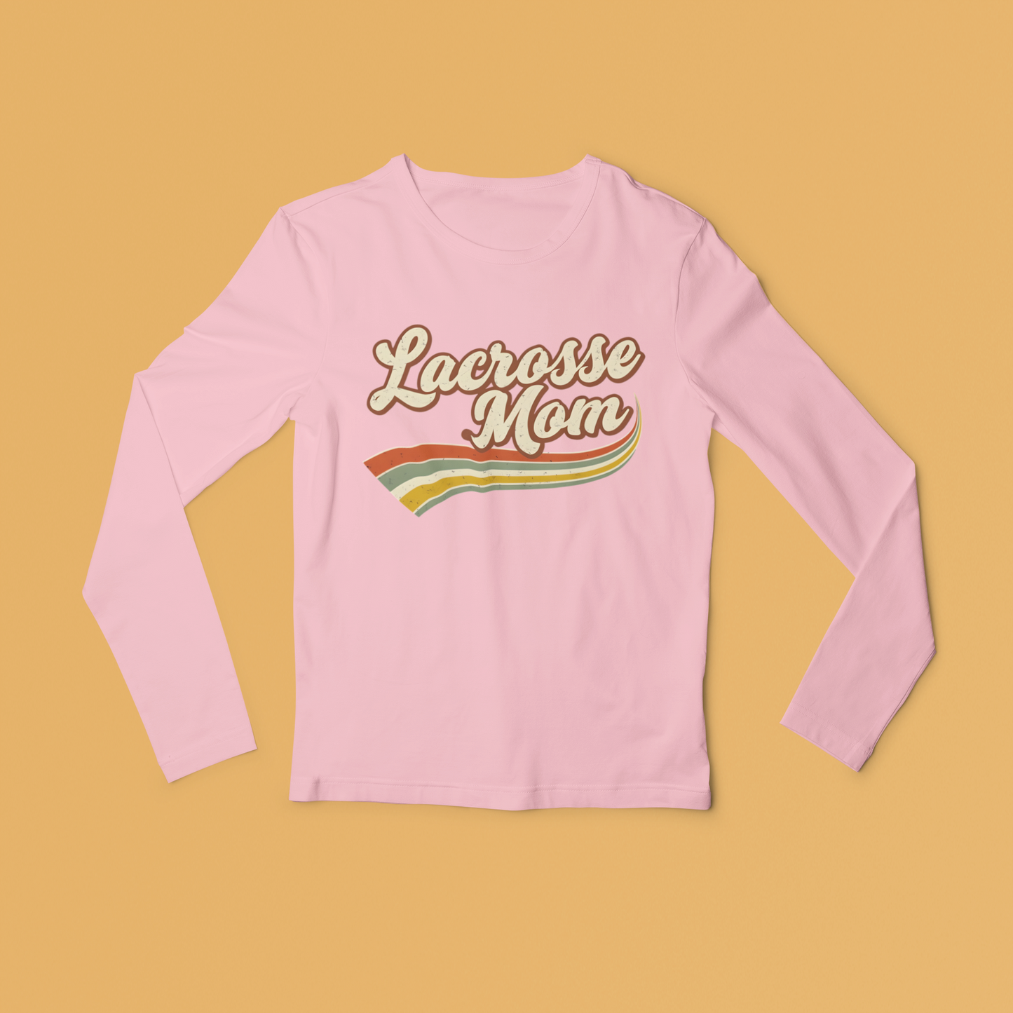 Retro Lacrosse Mom Long Sleeved Tee