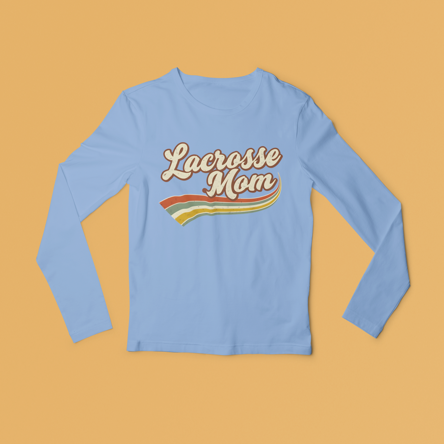 Retro Lacrosse Mom Long Sleeved Tee
