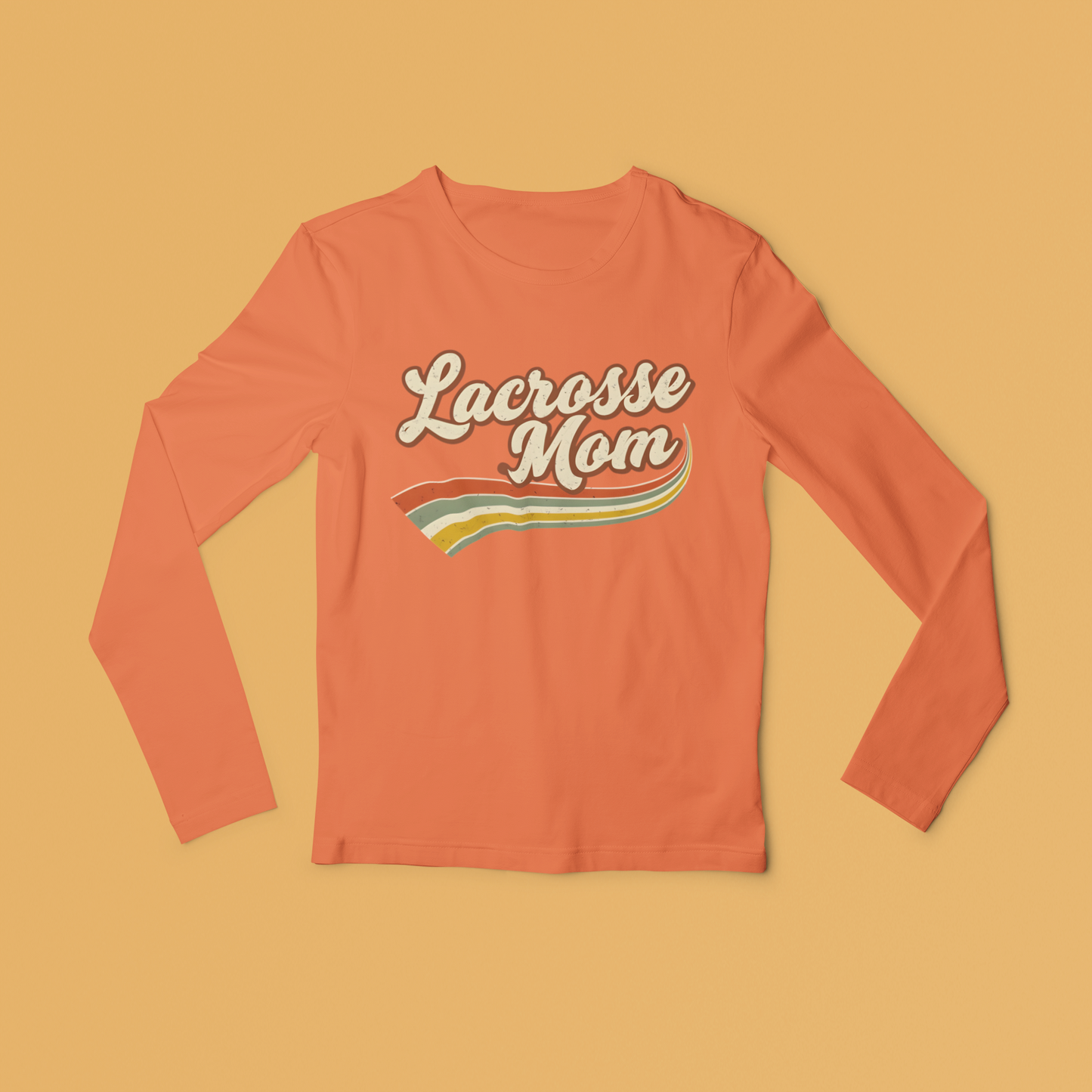 Retro Lacrosse Mom Long Sleeved Tee