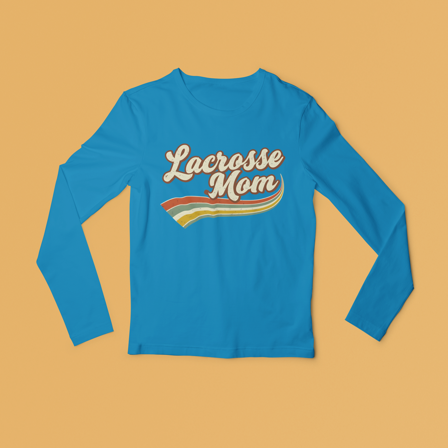 Retro Lacrosse Mom Long Sleeved Tee