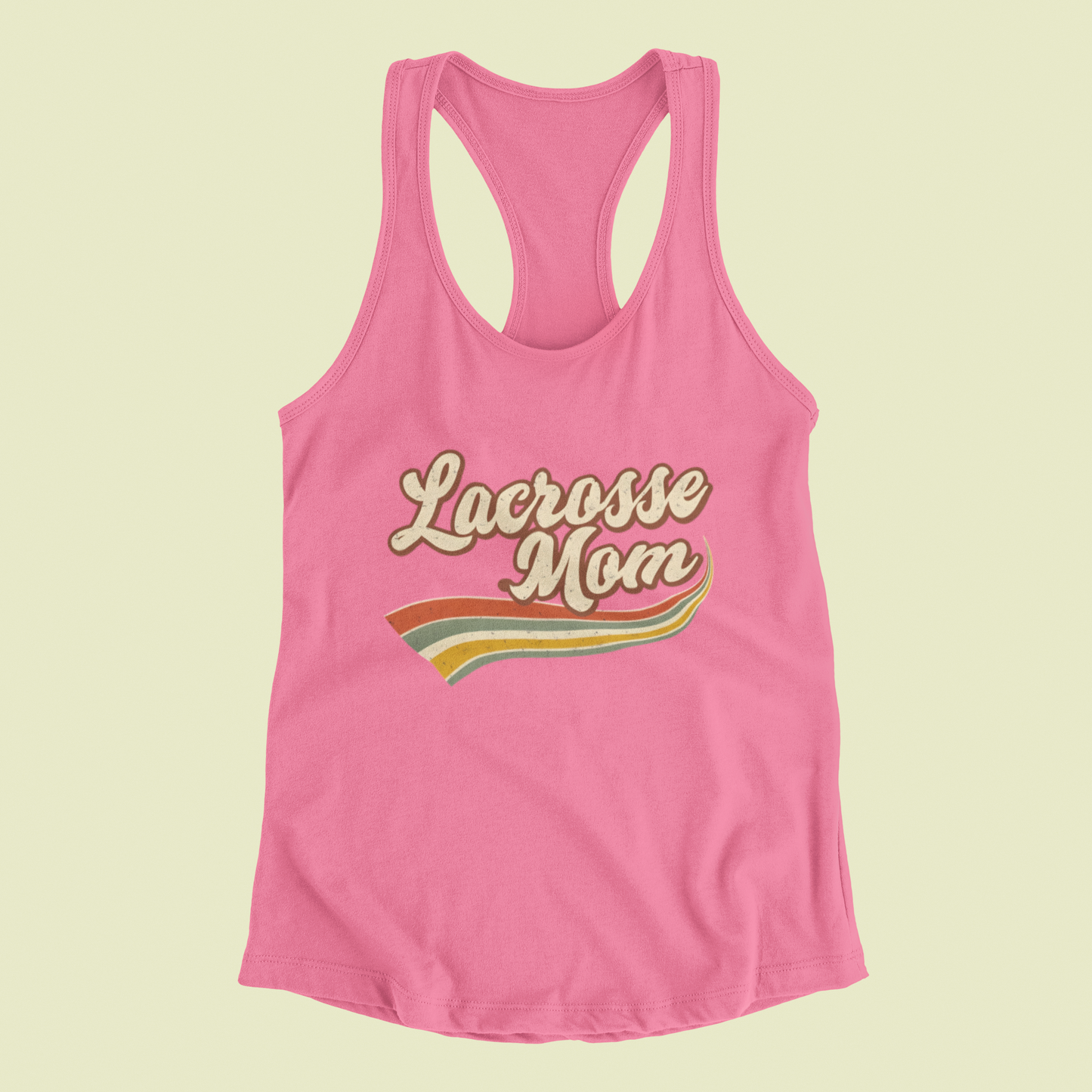 Retro Lacrosse Mom Tank