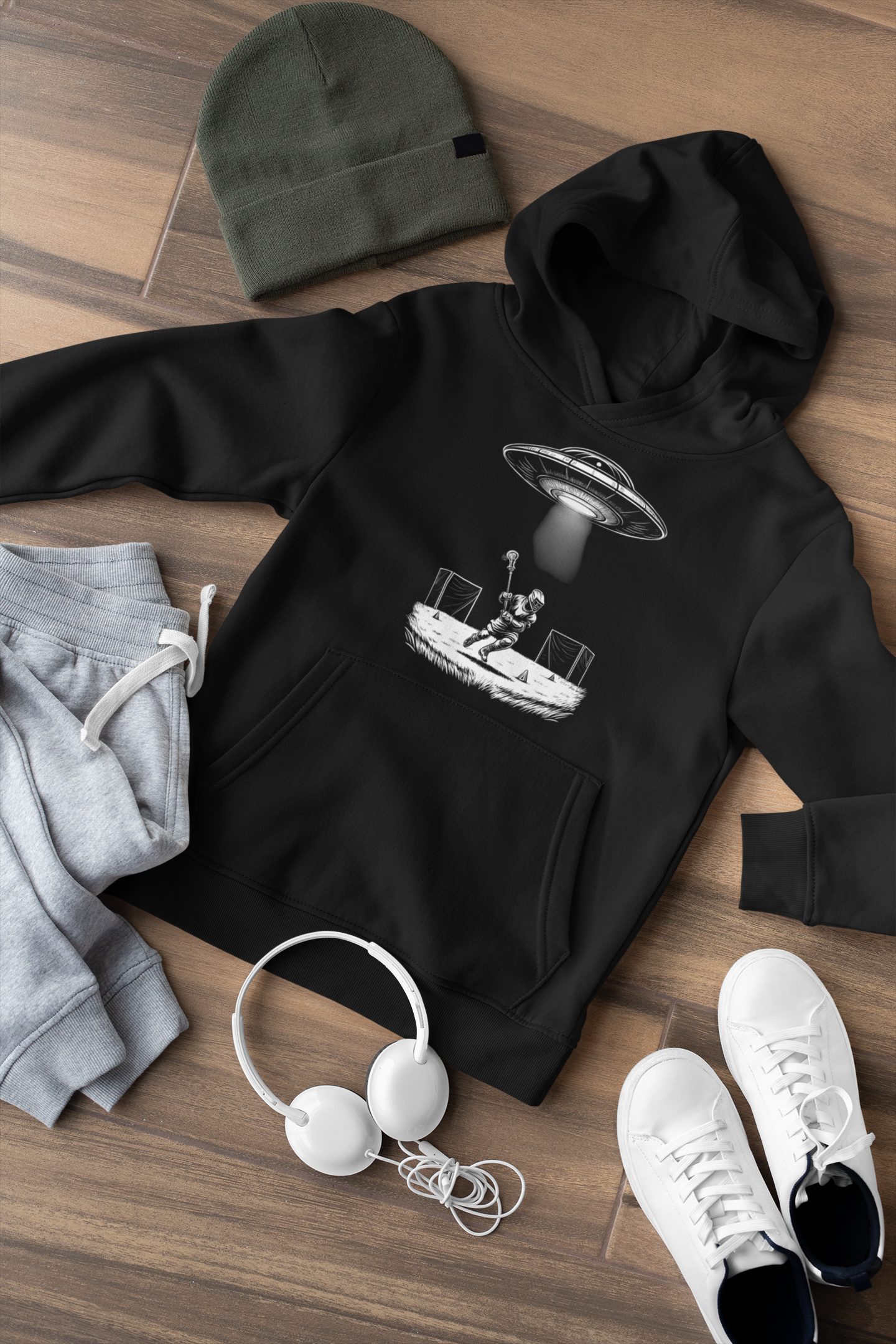 Abducted By Lacrosse Youth Fleece Hoodie