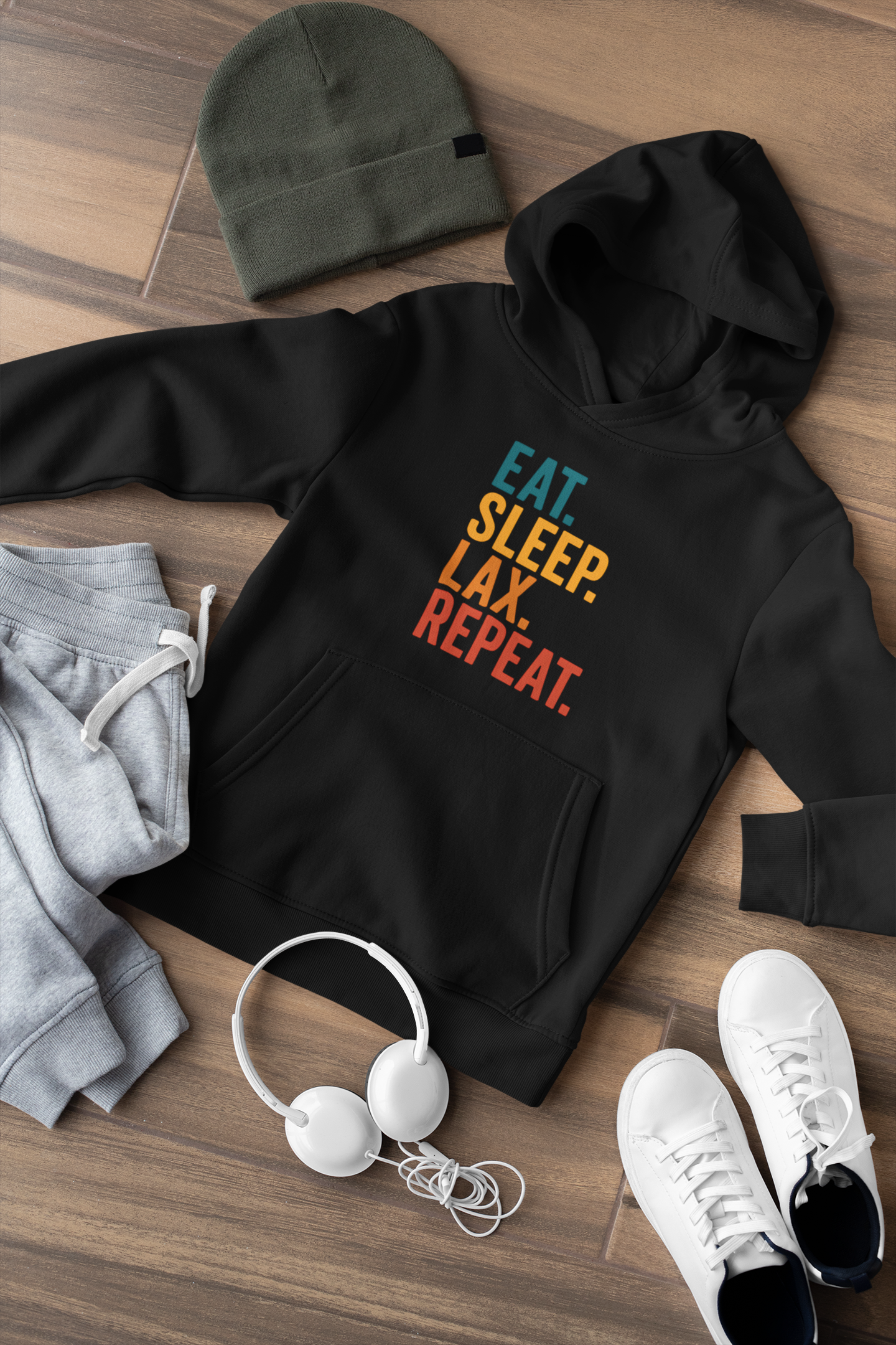 Eat.Sleep.LAX.Repeat Youth Fleece Hoodie