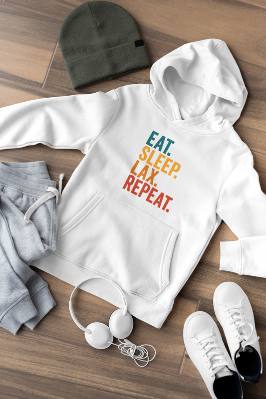 Eat.Sleep.LAX.Repeat Youth Fleece Hoodie