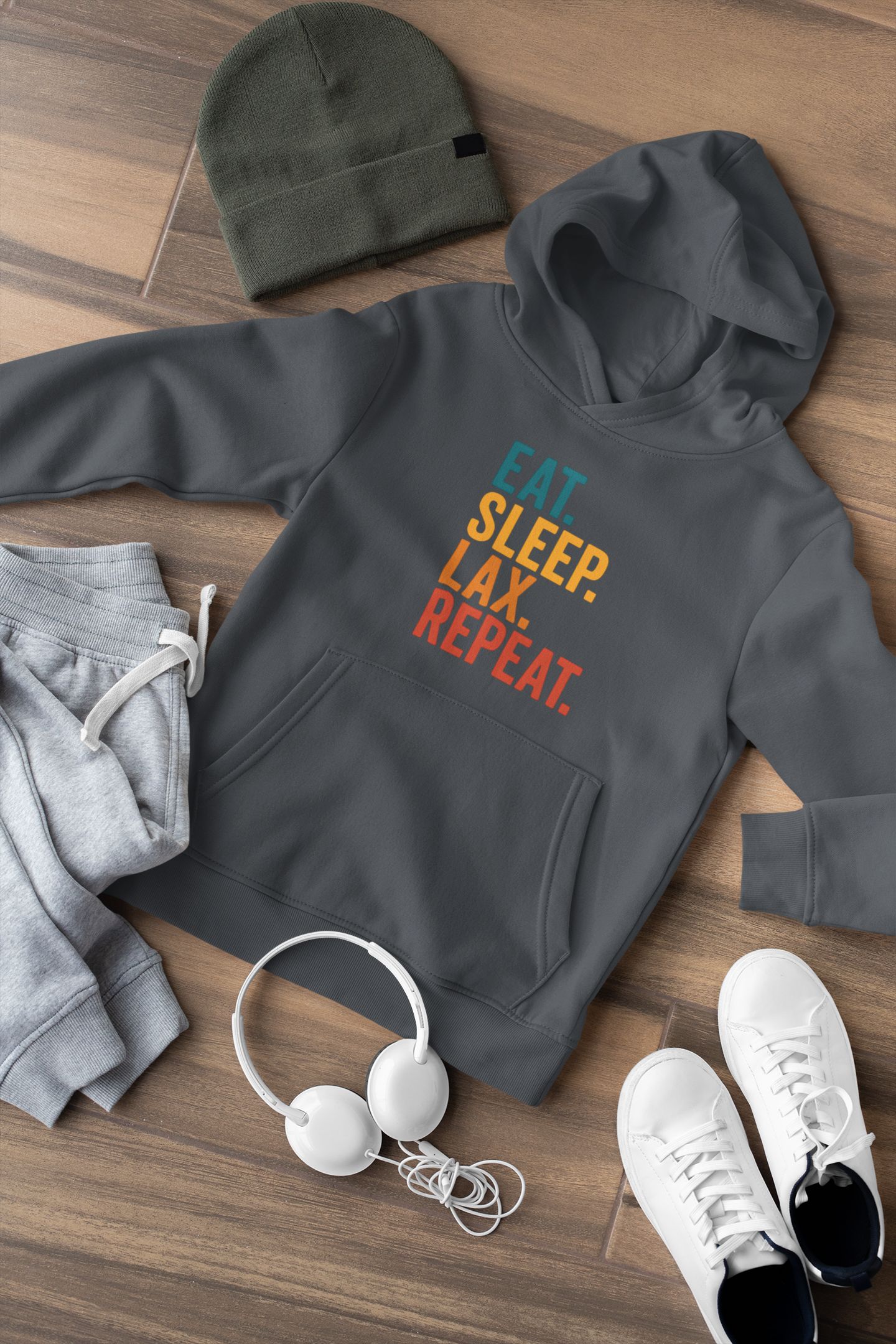 Eat.Sleep.LAX.Repeat Youth Fleece Hoodie