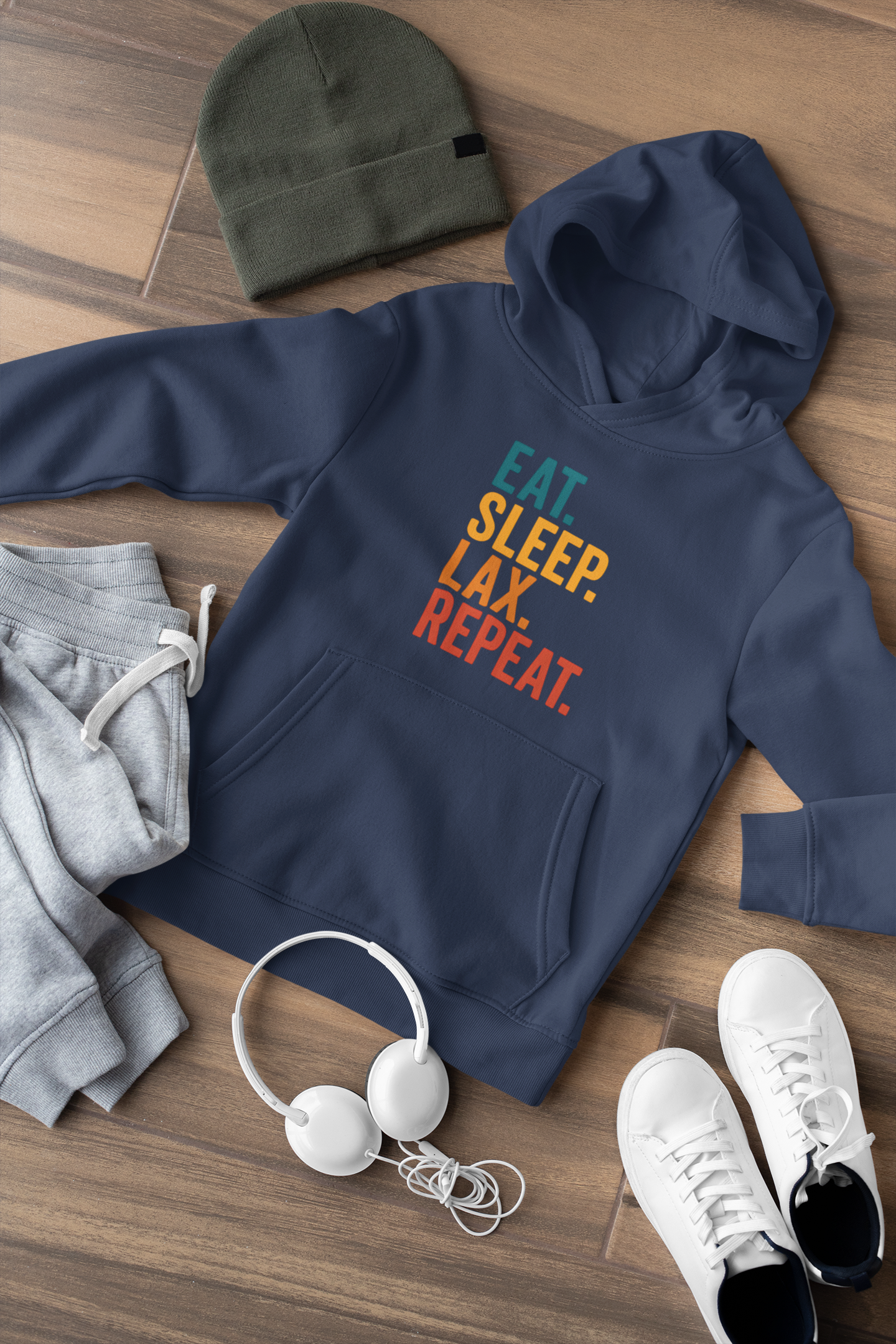Eat.Sleep.LAX.Repeat Youth Fleece Hoodie