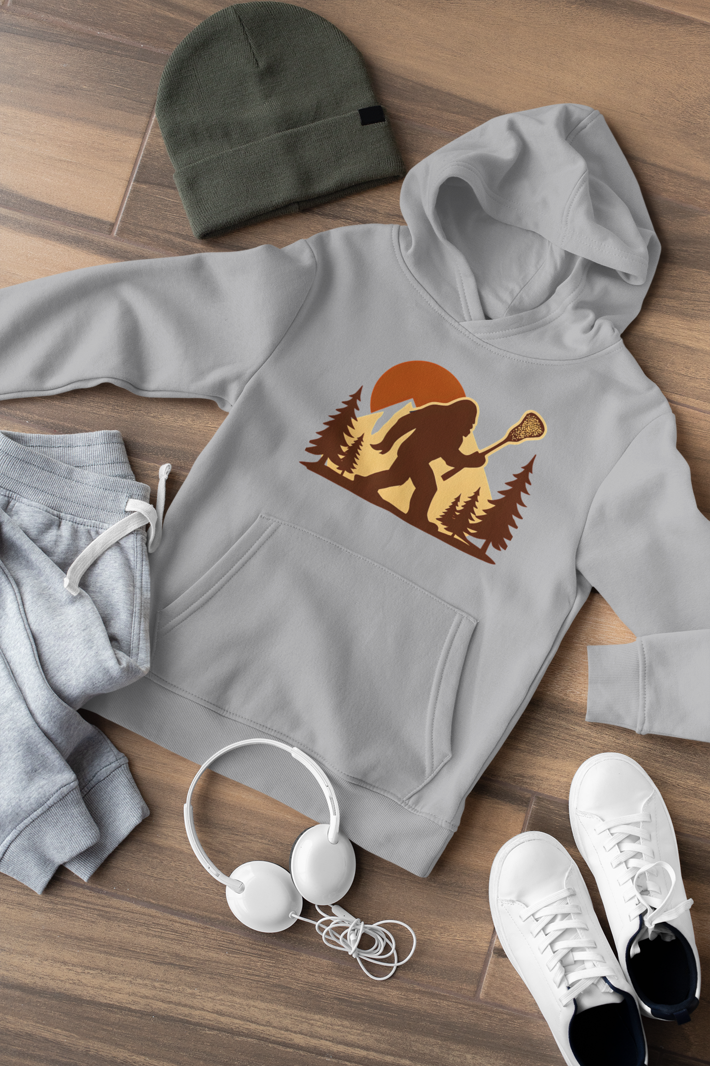 LAXsquatch Youth Fleece Hoodie