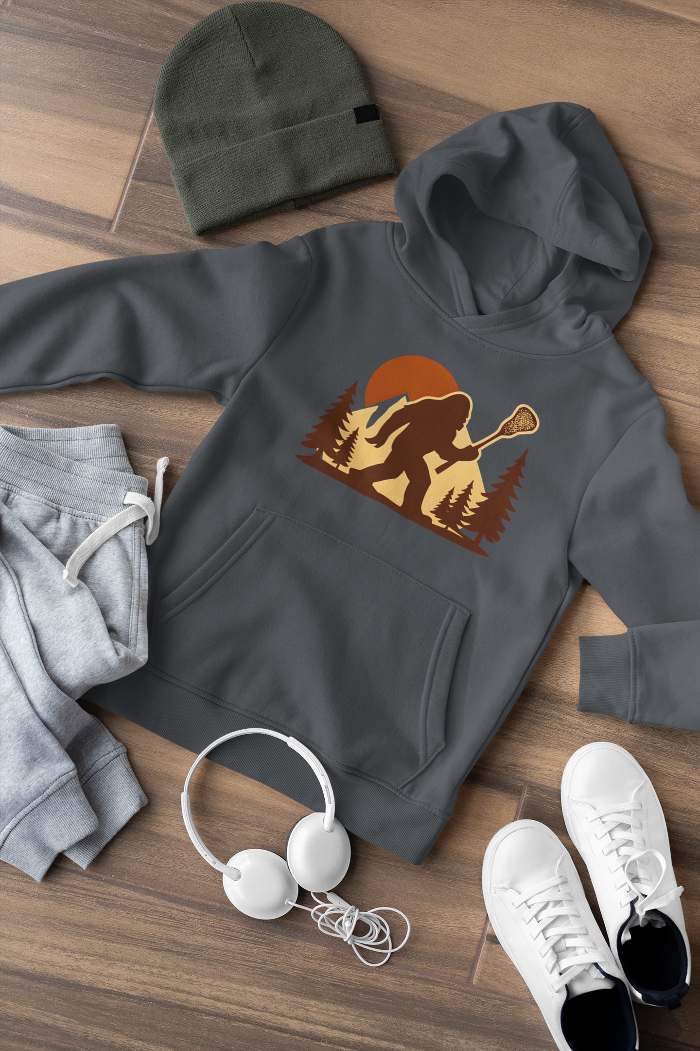 LAXsquatch Youth Fleece Hoodie